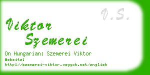 viktor szemerei business card